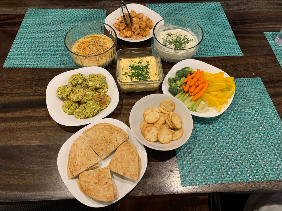 Mediterranean Mezze Platter from the Tomb Raider Cookbook