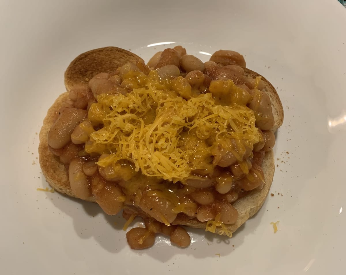 Beans on Toast from the Tomb Raider Cookbook