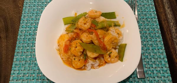 Coconut Prawn Curry from the Tomb Raider Cookbook